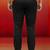 men's black cotton lycra pant style pyjama - premium festive wear