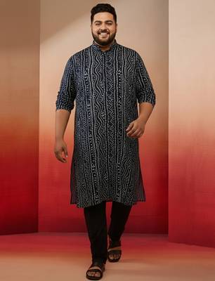 black cotton lycra pant style pyjama - premium festive wear 4