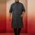 men's black cotton lycra pant style pyjama - premium festive wear