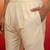 men's cream cotton lycra pyjama - wedding festive bottom wear