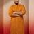 men's mustard bandhani kurta - foil print traditional festive