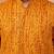 men's mustard bandhani kurta - foil print traditional festive