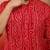 men's red bandhani print kurta with cream pyjama - festive ethnic set
