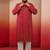 men's pink bandhani print kurta with cream pyjama - festive ethnic set