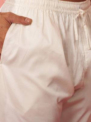 green bandhani kurta with cream pyjama - festive casual set 5