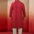 men's pink bandhani print kurta with cream pyjama - festive ethnic set