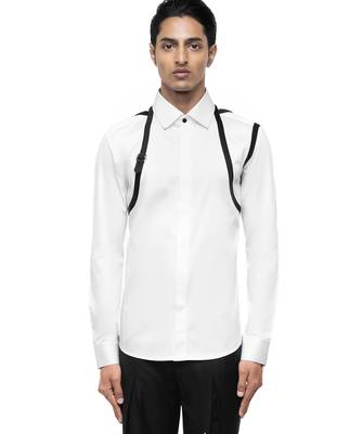 White plain cotton shirt 5
