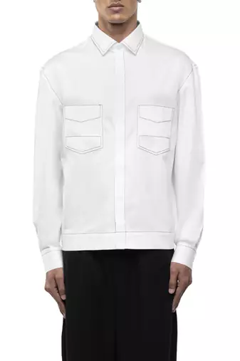White plain cotton shirt