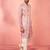 men's onion silk blend kurta with cream pyjama - designer festive set