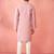 men's onion silk blend kurta with cream pyjama - designer festive set