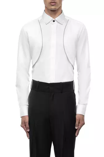 White plain cotton shirt