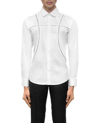 White plain cotton shirt 5