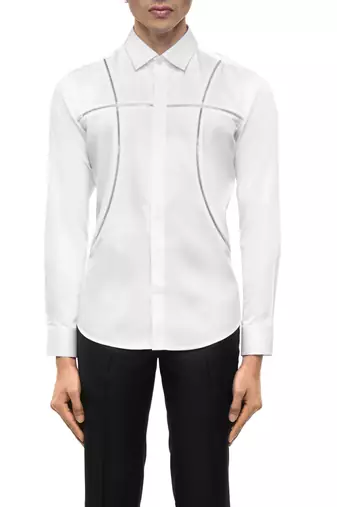 White plain cotton shirt