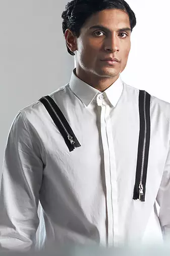 White plain cotton shirt