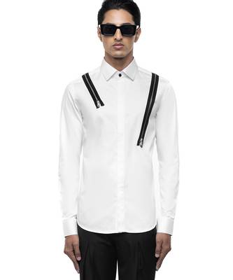 White plain cotton shirt 3
