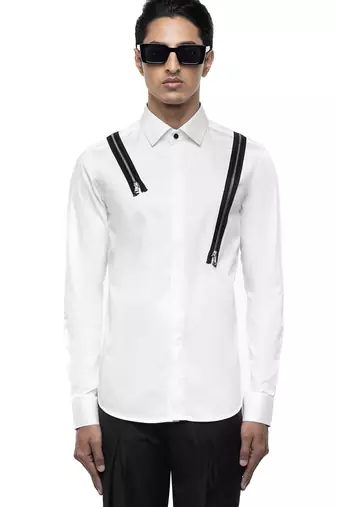 White plain cotton shirt