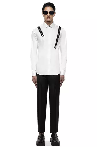 White plain cotton shirt