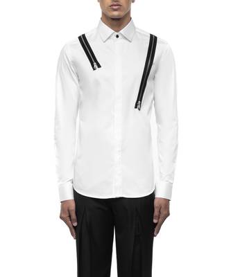 White plain cotton shirt 7