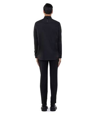 Black plain cotton shirt 4