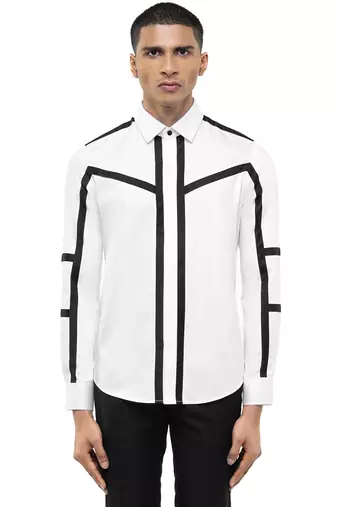 White plain cotton shirt
