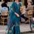 Cotton Silk Hand Work Embroidery Kurta Palazzo Set with Printed Dupatta 