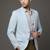 men's blue slim fit single breasted blazer