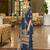 Teal blue pure chinon chiffon floral printed straight kurta with comfort fitting pant & printed dupatta
