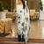 White pure chinon chiffon floral printed straight kurta with comfort fitting pant & printed dupatta
