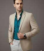 Men's beige classic blazer
