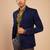 Men'S Blue Velvet Blazer