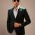 Men'S Green Cotton Blend Blazer