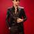 Men'S Black Viscose Blazer