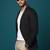 men's black slim fit single breasted blazer