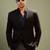 Men'S Black Silk Blend Blazer