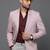 men's peach slim fit single breasted blazer