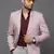 men's pink slim fit single breasted blazer