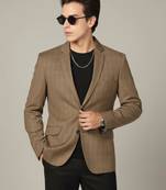 Tahvo men brown check blaer