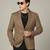 Tahvo men brown check blaer