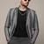 men's grey slim fit single breasted blazer