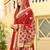 Red georgette Anarkali With Dupatta