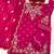 Magenta vichitra semi stitched suit with embroidered viscose thread jari & sequence work