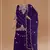 Purple vichitra semi stitched suit with embroidered viscose thread jari & sequence work