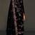Black pure velvet semi stitched suit with heavy embroidery sequence work