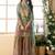 Sea green heavy crepe silk sharara suit