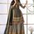 Black heavy crepe silk sharara suit