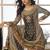 Black heavy crepe silk sharara suit
