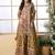 Yellow heavy crepe silk sharara suit