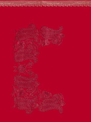 Designer red resham embroidery zarkan border georgette saree 3