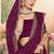 Designer wine resham embroidery zarkan border georgette saree