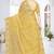 Mustard designer resham sequence embroidery crush silk saree